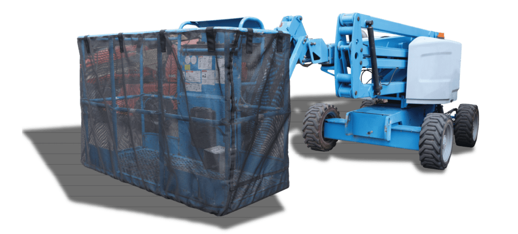 DropShields on Boom Lift Basket