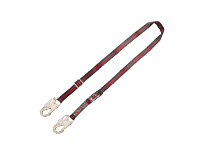 Fall Protection - 6 Foot Adjustable Work Positioning Lanyard with Forged Snap Hooks - Lanyard - UFL205215