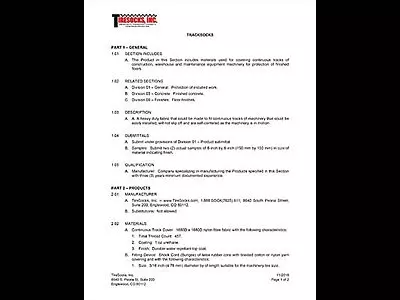 TrackSocks Spec Sheet
